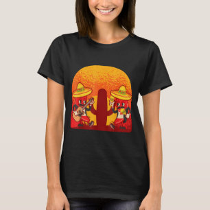 T-shirt Piment mariachi bande piments rouges nourriture ép