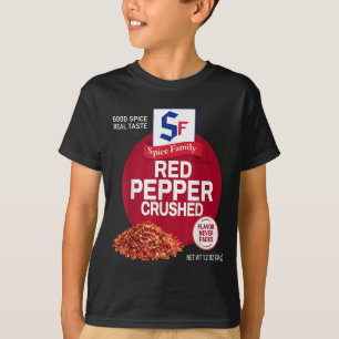 T-shirt Piment Rouge Écrasé Sce Groupe Familial Correspond