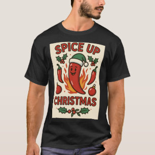 T-shirt Pimentez Noël – Joie des Fêtes aux Poivrons Chauds