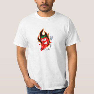 T-SHIRT PIMENTS D'UN ROUGE ARDENT