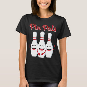 T-shirt Pin Pals Cute Bowling Pour Hommes Femmes Et Enfant