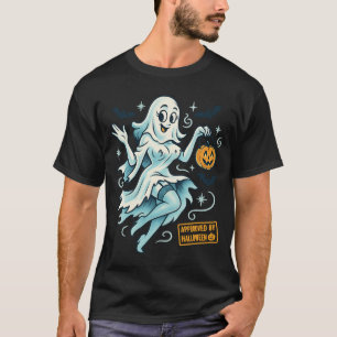 T-shirt Pin-up Fille Fantôme - Halloween Éffrayant mignon