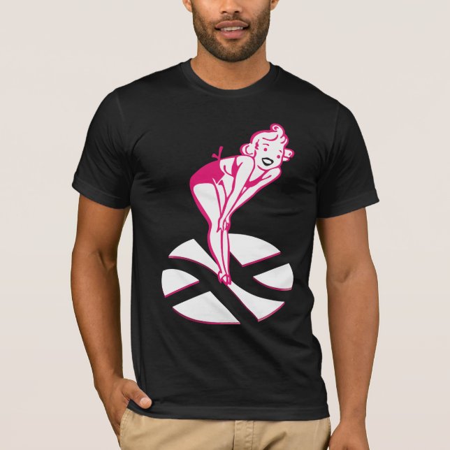 T-shirt Pin Up On The Tôle (Devant)