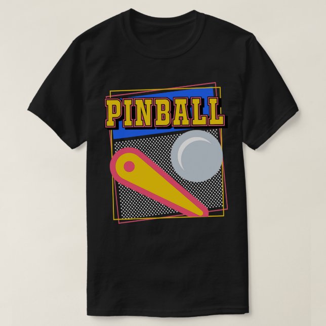 T-shirt Pinball 80s (Design devant)