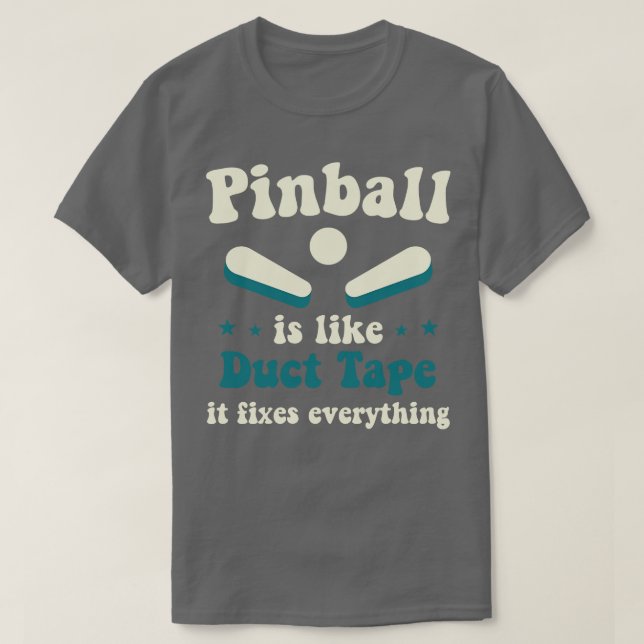 T-shirt Pinball Fixe Tout Arcade Drôle Jeu (Design devant)