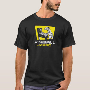 T-shirt Pinball Lizard - Retro Vintage Multiball Pinball A