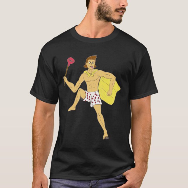 T-shirt pince et sous-vêtements (Devant)