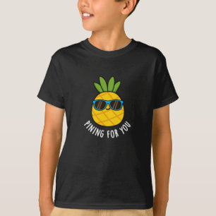 T-shirt Pinceau Pour Vous Amusant Pun D'Ananas Sombre BG