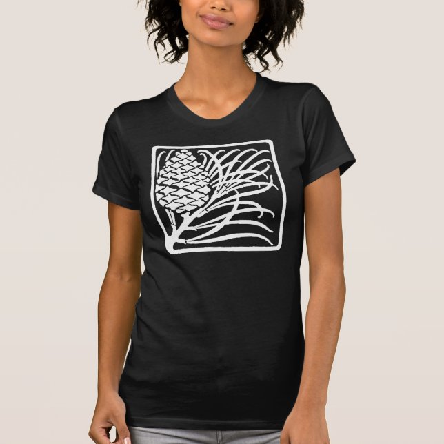 T-shirt Pine Cône Art nouveau (Devant)