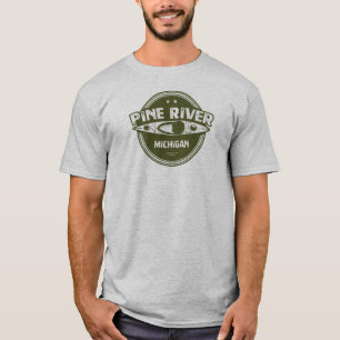 T-shirt Pine River Michigan Kayaking