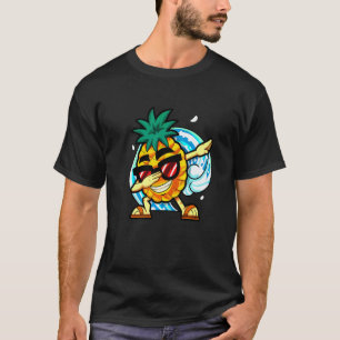 T-shirt Pineapple Été Fruit Dansant Vegan Tropi Dabbing