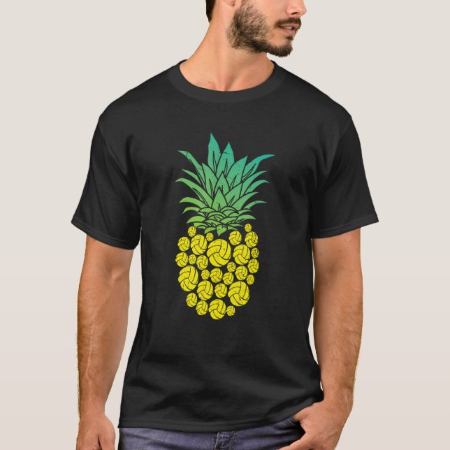 T-shirt Pineapple Volleyball     Fruit Beach Hawaii Hawaii (Devant)