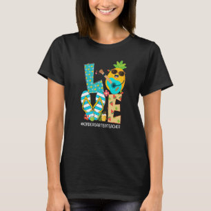 T-shirt Pineappy Love Kindergarten Enseignant Bonjour été 