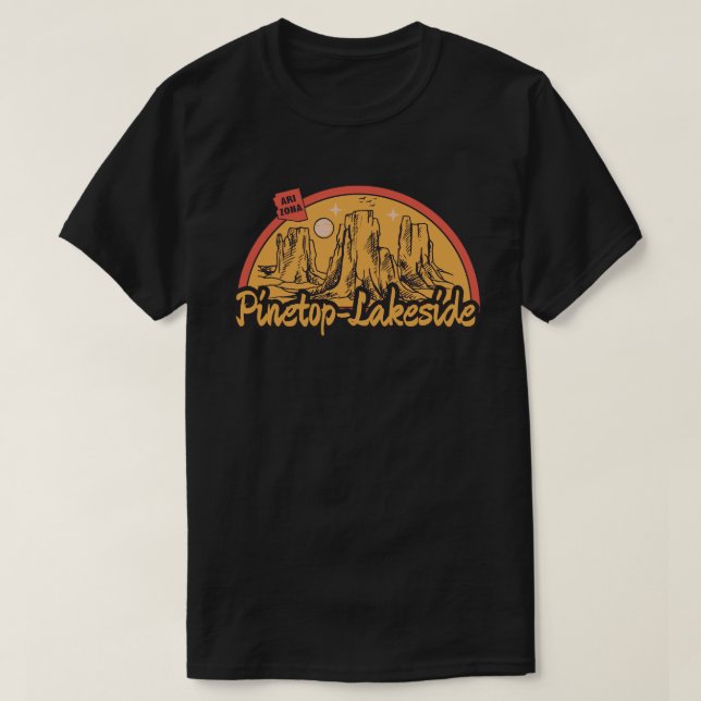 T-shirt Pinetop-Lakeside, Arizona (Design devant)