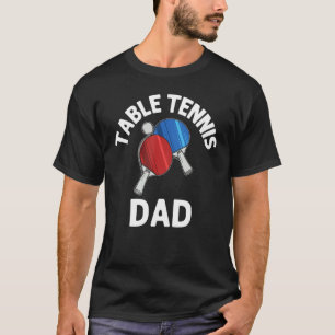 T-shirt Ping Pong Designs For Papa Men Joueurs De Tennis D