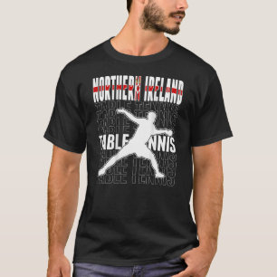 T-shirt Ping Pong d'Irlande du Nord Tableau d'Irlande du N