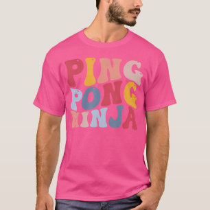 T-shirt Ping Pong Ninja Tennis de Table
