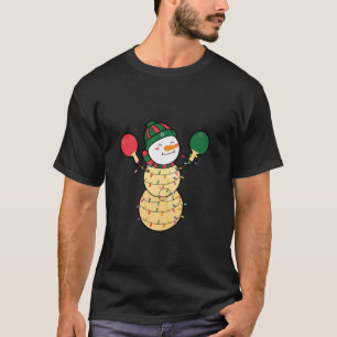 T-shirt Ping Pong Noël ping-pong Père Noël Snowman casquet