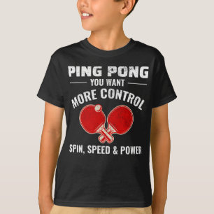 T-shirt Ping Pong Player Table Tennis