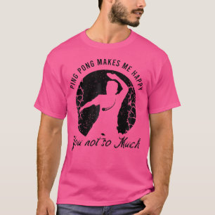 T-shirt Ping-Pong Pour Les Amateurs De Tennis De Table Ou