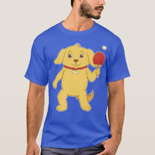 T-shirt Ping Pong Table Tennis Chien Propriétaire Chien Ch