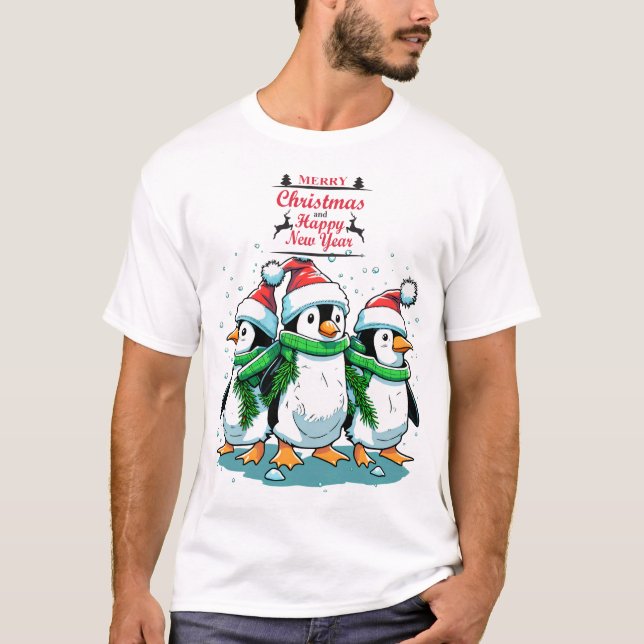 T-shirt Pingin Joyeux Noël (Devant)
