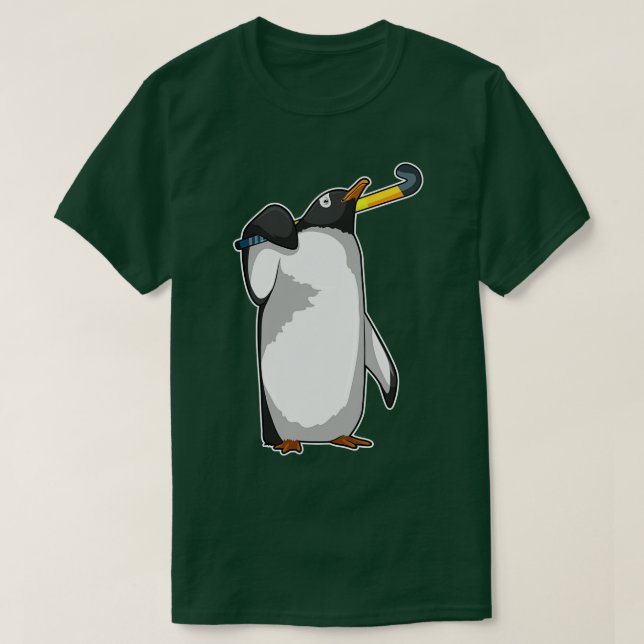 T-shirt Pingouin à hockey (Design devant)