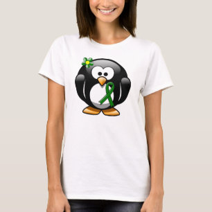 T-shirt Pingouin à ruban pour la sensibilisation verte