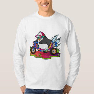 T-shirt Pingouin as Biker