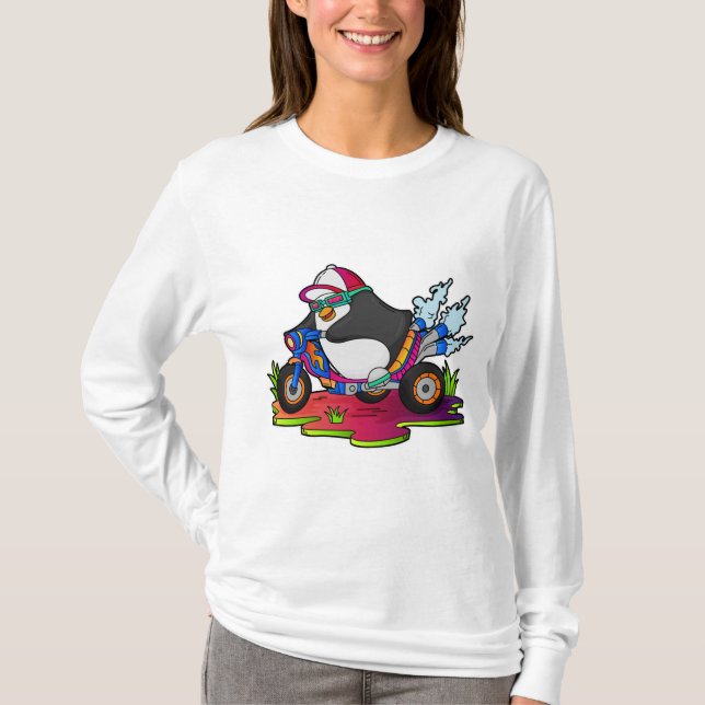T-shirt Pingouin as Biker (Devant)