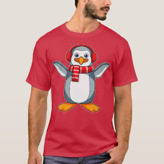 T-shirt Pingouin avec casque Scarf