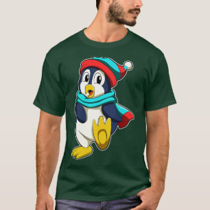 T-shirt Pingouin avec Écharpe et Casquette
