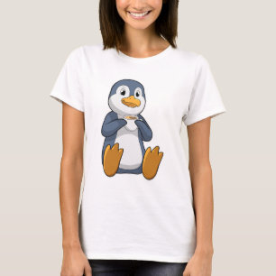 T-shirt Pingouin avec la coupe du café