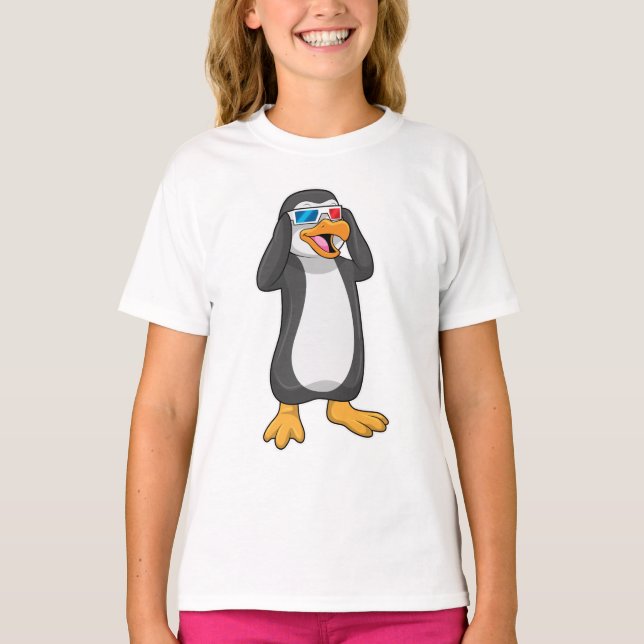 T-shirt Pingouin avec lunettes (Devant)