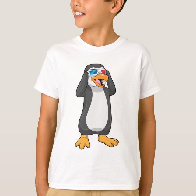 T-shirt Pingouin avec lunettes (Devant)