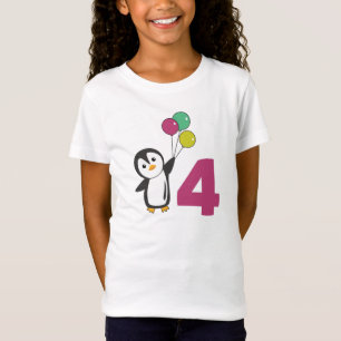 T-Shirt Pingouin Balloons D'Anniversaire Pour Enfants T-sh