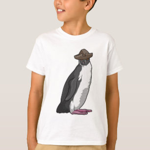 T-shirt Pingouin comme pirate avec Casquette