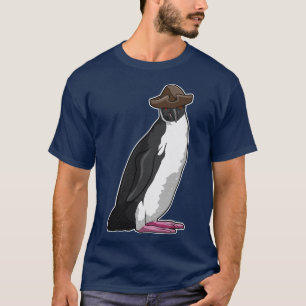 T-shirt Pingouin comme pirate avec Casquette