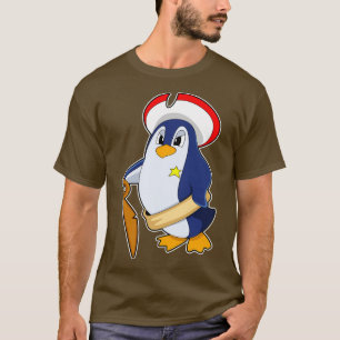 T-shirt Pingouin comme pirate avec Casquette 1