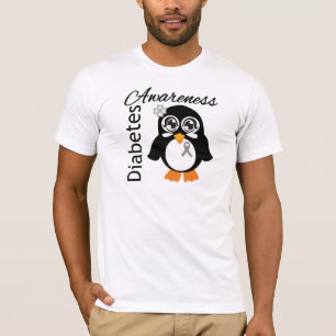 T-shirt Pingouin de conscience de diabète