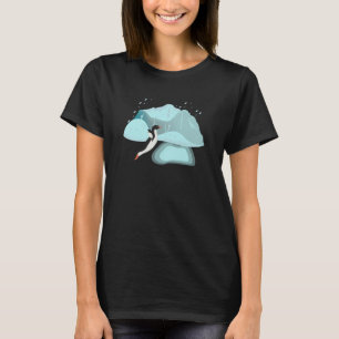 T-shirt Pingouin de l'Antarctique sauter dans un bassin d'