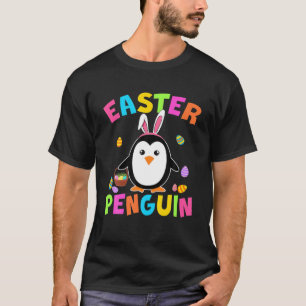T-shirt Pingouin de Pâques Cute Bunny Penguin OEufs de P