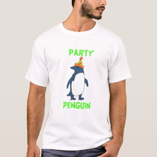 T-shirt Pingouin de partie (avec le texte)
