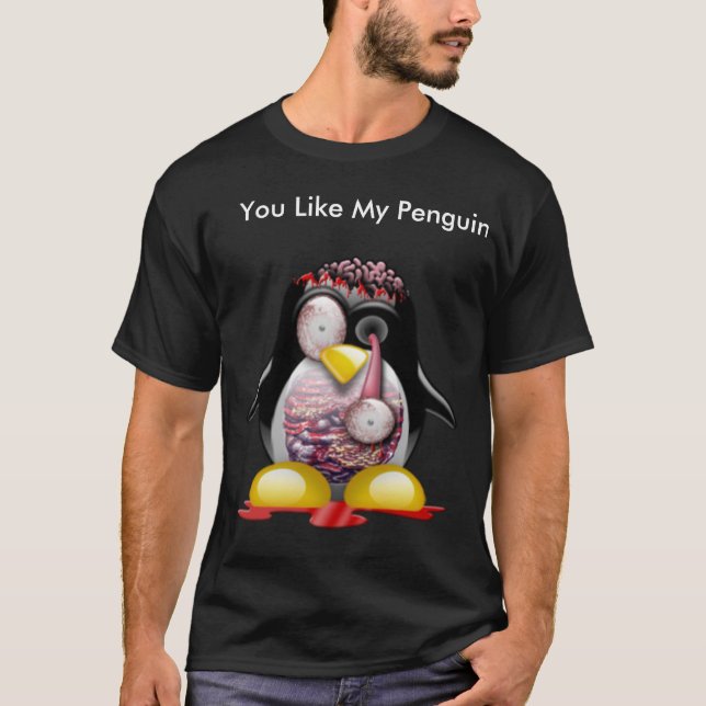 T-shirt Pingouin de zombi (Devant)