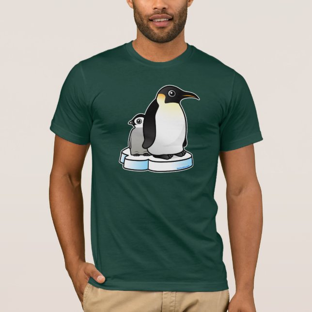 T-shirt Pingouin d'empereur avec le poussin (Devant)