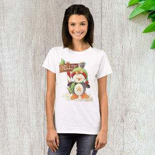 T-shirt Pingouin d'hiver et oiseau Chillin Noël