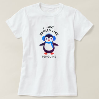 T-shirt Pingouin doux mignon t