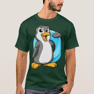T-shirt Pingouin en natation avec anneau