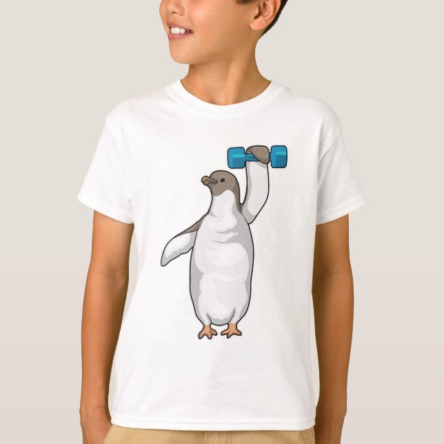T-shirt Pingouin Fitness Dumbbell (Devant)