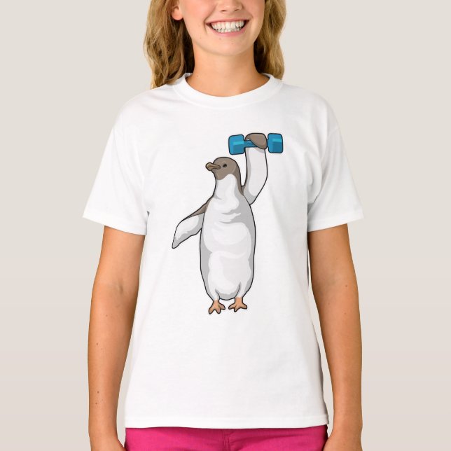 T-shirt Pingouin Fitness Dumbbell (Devant)